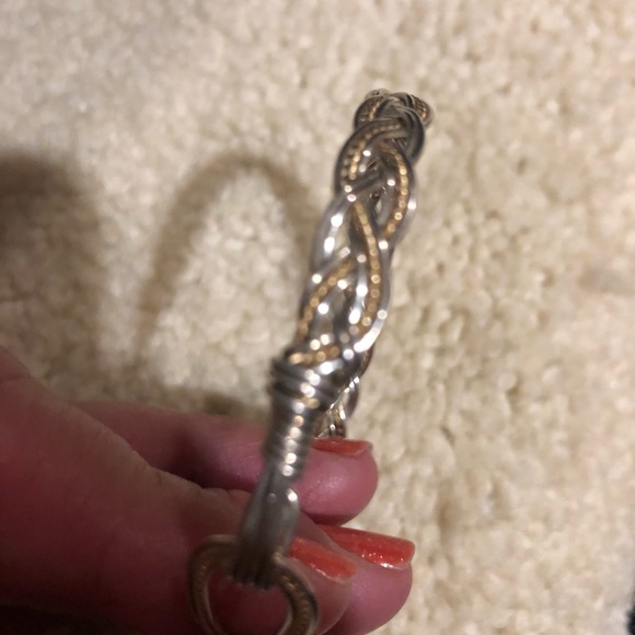 Bracelet, beautiful gold and silver - Picture 4 of 11